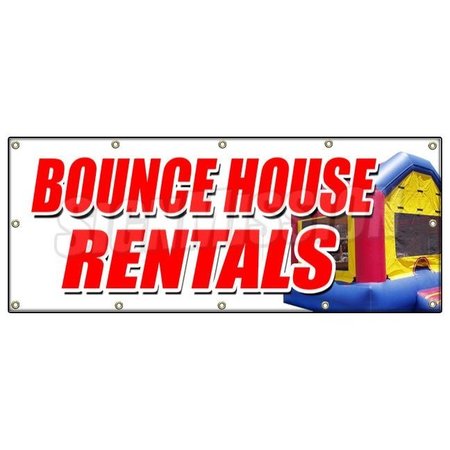SIGNMISSION BOUNCE HOUSE RENTALS BANNER SIGN party photobooth inflatable moonwalk B-120 Bounce House Rentals
